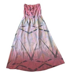 Gypsy Global Village Strapless Maxi Dress Size medium